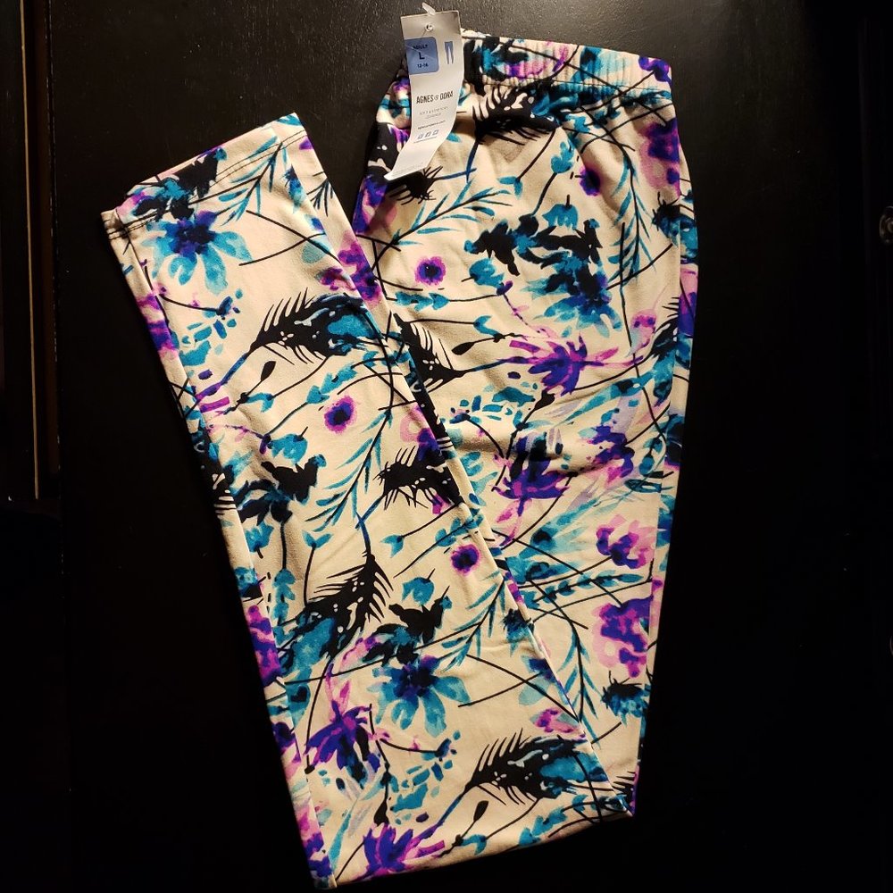 Agnes & Dora Leggings, watercolors